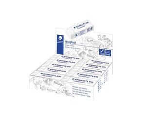 Gomma Rasoplast - 63 x 13 x 23 mm - bianco per matita - Staedtler - box 20 pezzi