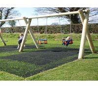 Gomma Resistente Erba Tappetino Esterno Safety Pavimento Bambini Playground Area