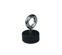 Gomma Rivestito Pentola Magnete Con M5 Gancio O Occhiello - 22mm Diametro X 10mm