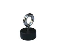 Gomma Rivestito Pentola Magnete Con M5 Occhiello - 22mm Diametro X 10mm Spessa -