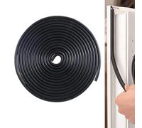 Gomma Rotondo Sigillo Striscia, Schiuma Gomma Meteo Guarnizione Striscia 3mm Diametro x 15m Lunghezza Nero Nastro Guarnizione in Schiuma di Gomma per Casa Riparazione, Porta