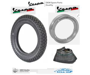 GOMMA RUOTA COMPLETA VESPA 50 2.75.9 CON CERCHIO APERTO