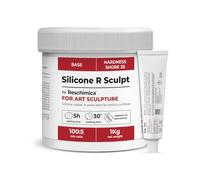 Reschimica Gomma siliconica in pasta R SCULPT per scultori, facile per applicazioni verticali - 1 kg