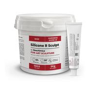 Gomma siliconica in pasta per Scultori R SCULPT,Facile e pratica da usare, Per applicazioni verticali di grandi e piccole dimensioni, modellisti fai da te, DIY (5 kg)