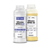 Reschimica Gomma siliconica 1:1 R PRO 30, Non tossica, Semplice da Usare, Resistente alla Rottura, 30 Shore, Compatibile con resine epossidiche, Gesso, Cera e Altri Materiali (1 kg)