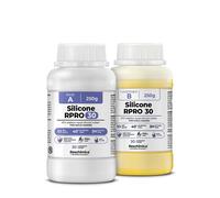 Gomma siliconica 1:1 R PRO 30, non tossica, semplice da usare, resistente alla rottura, 30 shore, compatibile con resine epossidiche, gesso, cera e altri materiali (500 gr)