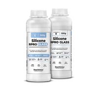 Gomma siliconica Traslucida 1:1 R PRO Glass, Silicone per stampi Fai da Te, atossica ed inodore, Ideale per stampi in Resina, Cera, Gesso e Cemento (1 kg)