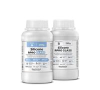 Gomma siliconica Traslucida 1:1 R PRO Glass, Silicone per stampi Fai da Te, atossica ed inodore, Ideale per stampi in Resina, Cera, Gesso e Cemento (500 gr)