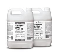 Gomma siliconica Traslucida 1:1, R PRO Tech 45, Facile da Usare e Atossica, Molto Resistente agli Strappi,Silicone per stampi per Il Fai da Te con Alte proprietà meccaniche (10 kg)