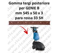 Gomma tergipavimento posteriore per lavapavimenti FIMAP - GENIE B