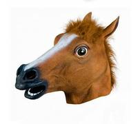 Gomma Testa di Cavallo Maschera Lattice Vestito da Animale Pantomime Cervo