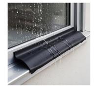 Gomma Window Rain Stopper Tipo Autoadesivo Per Balconi E Facciate Esterne | Deflettore Antipioggia Per Finestre, Adesivo Sul Retro, Flessibile E Pieghevole, Scarico Smussato A 135°(Width 5.5cm,100cm)