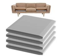 Gommapiuma Cuscino per Divano, Gommapiuma per Imbottitura Cuscini Divani, Poltrone Alta Densità 40, Lastra Gommapiuma Comfort Elevato, Schiuma di Riparazione Divano, 50 x 50 x 5 CM (4)