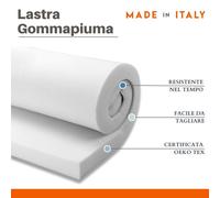 Gommapiuma per divani alta densità lastra di gommapiuma spugna cm 1 2 3 5 8 10
