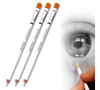 Gomme a Matita con Pennello,3 Pezzi Matita Gomma in legno Sketch Eraser Pen Eraser Matita,per Matite Gomme per Artisti,per Schizzi,Disegni,Dettagli e Rivisitazioni