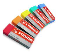 Gomme Colorate Stabilo Legend In Plastica 1 Di Ogni Colore 5 Pezzi