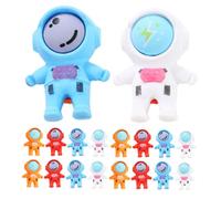 Gomme da Cancellare Astronauta 18 Pezzi Tpr per Scuola e Premi | Design Kawaii, Mini Formato per Bambini, Correzione Scorrevole, per Aula, Maestre, Elementari, Set Spaziale