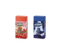 Gomme da cancellare per bambini, 2 gomme profumate, piccole, divertenti, morbide, per la scuola, set di gomme per bambini, ragazzi, ragazze, bomboniere (anguria selvatica/pipistrello mirtillo)