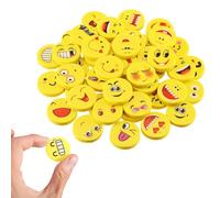 Gomme Da Cancellare Per Bambini, 60 Pcs Smiley Divertenti Gomme, Gomma Da Cancellare Emoticon, Emoticon Gomma Cancellare Set, Per Festa Bambini Compleanno Battesimo Natale Regalo Per Bambina Bambino