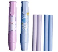 Gomme da cancellare retrattili creative a forma di penna, in plastica atossica e gomma flessibile, design a penna per la cancelleria creativa dei
