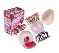 Gomme da Masticare Fini Bubble Gum Panna e Fragola Confezione da 200 Gomme