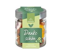 Gomme di frutta di ringraziamento | Il piccolo "ringraziamento" per donne, uomini, famiglia, amici, vicini o colleghi | Grazie per dire caramelle regalo in vetro