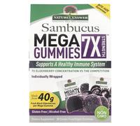 Gomme di Sambuco Mega 7X Forza, Sambuco Nero - 30 gomme vegane
