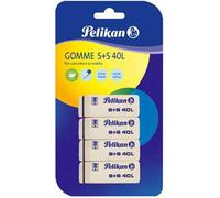 Gomme Pelikan a scalpello S+S40. Confezione da 4
