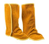 Gomme per saldatura da uomo - Copri gambe in pelle di vacchetta, protezioni per piedi protettivi resistenti all'abrasione, attrezzature durevoli per gambali | Attrezzature di sicurezza per saldatrici