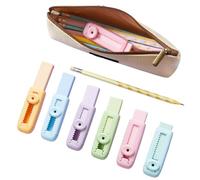 Gomme Retrattili per Bambini - 6 Pezzi Cancellino Con Meccanismo A Scorrimento Per Studenti | Accessorio Ergonomico per Studenti Controllo di Precisione - Ufficio e Ambiente Lavorativo