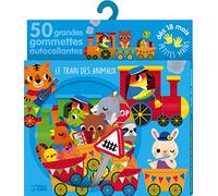 Gommettes pour les petites mains - Le Train des animaux: 50 grandes gommettes autocollantes