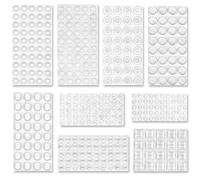 Gommini Adesivi per Mobili | 348 PEZZI | GARANZIA A VITA- Feltrini Paracolpi, Antiscivolo per Armadio, Porte, Sedie e Tavoli - Piedini di Gomma Protettivi per Pavimento in Legno e Ceramica