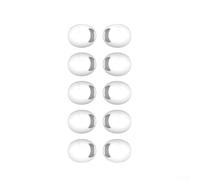 Gommini Auricolari in Silicone Antiscivolo per AirPods Pro 3 2025 - Coperture Protettive Morbide con Isolamento Acustico per Sport e per corsa - Set da 5 Paia Nero (White)