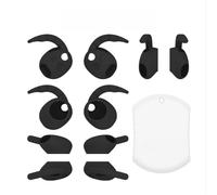 Gommini auricolari in silicone con linguetta compatibile con Samsung Galaxy Buds 4 (2026) - Coperture protettive resistenti all'usura Black