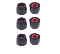 Gommini di ricambio in memory foam per auricolari Sennheiser ie100pro ie40pro ie400pro ie500pro, tappi per le orecchie, accessori grandi, medi e piccoli, 4 paia, colore nero, S