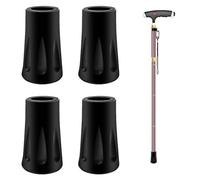 Gommini per Bastoncini Walking, Tappi Punta Bastone 4 Pezzi, Gommino Trekking Punte Ricambio, accessori per bastoncini da trekking professionali tappi per bastoni da passeggio in gomma