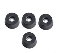 Gommini per Sedie 19mm Altezza Protezione Pavimento | Materiale gomma nera, diametro 33mm, altezza 19mm, previene su parquet e laminato