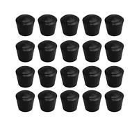 Gommini per Sedie,Piedini Gomma 14mm 16mm 20mm 25mm diametro interno nero rotondo mobili sedia gamba del tavolo piede coperture in gomma protezioni for pavimenti tappo confezione da 20 ( Color : 14mm