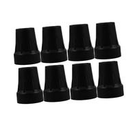 Gommini per Stampelle 8 Pezzi in Gomma Nera Antiscivolo | Attacco, Supporto Stabile, Accessori per Anziani e Donne, Diametro Interno 19mm