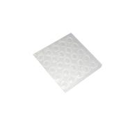 Gommini tondi adesivi in Silicone Trasparente - Paracolpi per Porte, Mobilio, Cassetti, Armadi e Finestre - Disponibili in diversi spessori (Ø 7mm, spessore 1,5mm, 25 pezzi)