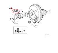 GOMMINO POMPA FRENO FIAT COUPE' - ALFA SPIDER - GTV ORIGINALE 46430571