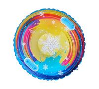 Gommone da neve gonfiabile, disco da slittino, zattera in PVC resistente al freddo, maniglie di sicurezza, fondo scorrevole ad alta velocità, attrezzatura invernale, design circolare durevole per