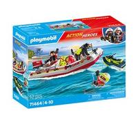 COSTRUZIONE PLAYMOBIL GOMMONE DEI POMPIERI E AQUASCOOTER