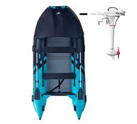 Gommone GLADIATOR ACTIVE C370AL black turquoise - gommone gonfiabile con pavimento in alluminio - set: senza motore