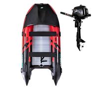 Gommone GLADIATOR ACTIVE C370AL red black - gommone gonfiabile con pavimento in alluminio - set: senza motore