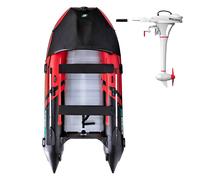 Gommone GLADIATOR ACTIVE C370AL red black - gommone gonfiabile con pavimento in alluminio - set: senza motore
