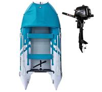 Gommone GLADIATOR ACTIVE C370AL sea green white - gommone gonfiabile con pavimento in alluminio - set: senza motore