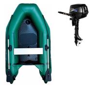Gommone GLADIATOR AK240AD green - gomone gonfiabile con pavimento in drop-stitch - set: con motore elettrico PARSUN JOY 1,2 kW