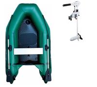 Gommone GLADIATOR AK240AD green - gomone gonfiabile con pavimento in drop-stitch - set: con motore elettrico PARSUN JOY 1,2 kW