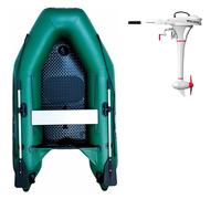 Gommone GLADIATOR AK240AD green - gomone gonfiabile con pavimento in drop-stitch - set: con motore elettrico PARSUN JOY 1,2 kW
